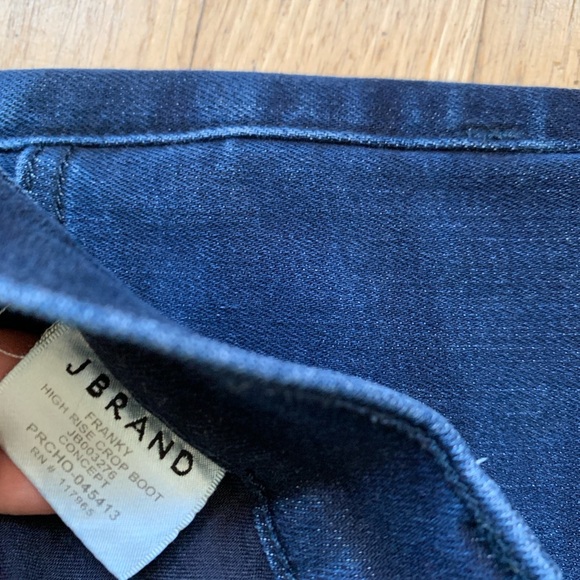 J Brand Franky High Rise Flare cropped boot cut jeans - Picture 6 of 11